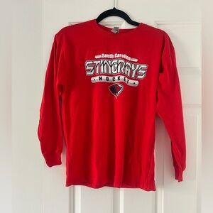 South Carolina stingrays hockey youth large red long sleeve shirt